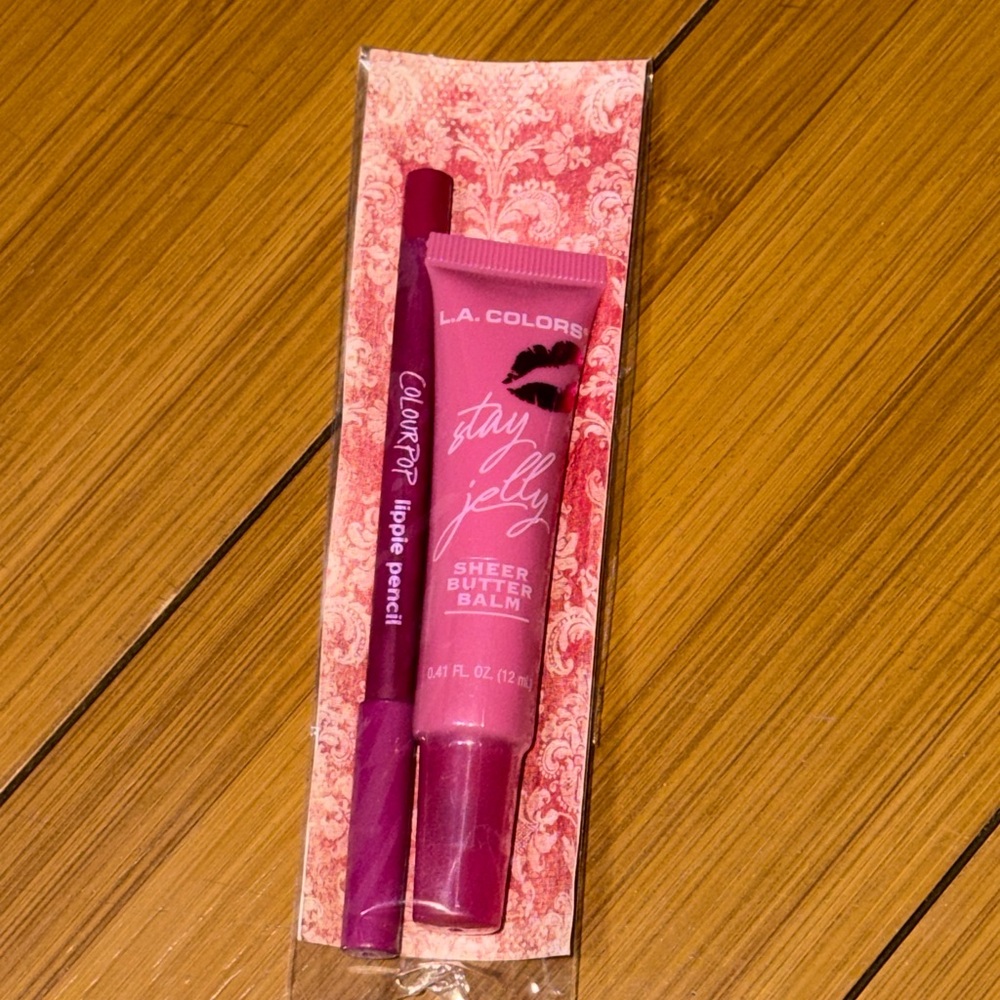 L.A. Colors Stay Jelly Sheer Butter Balm lip kit